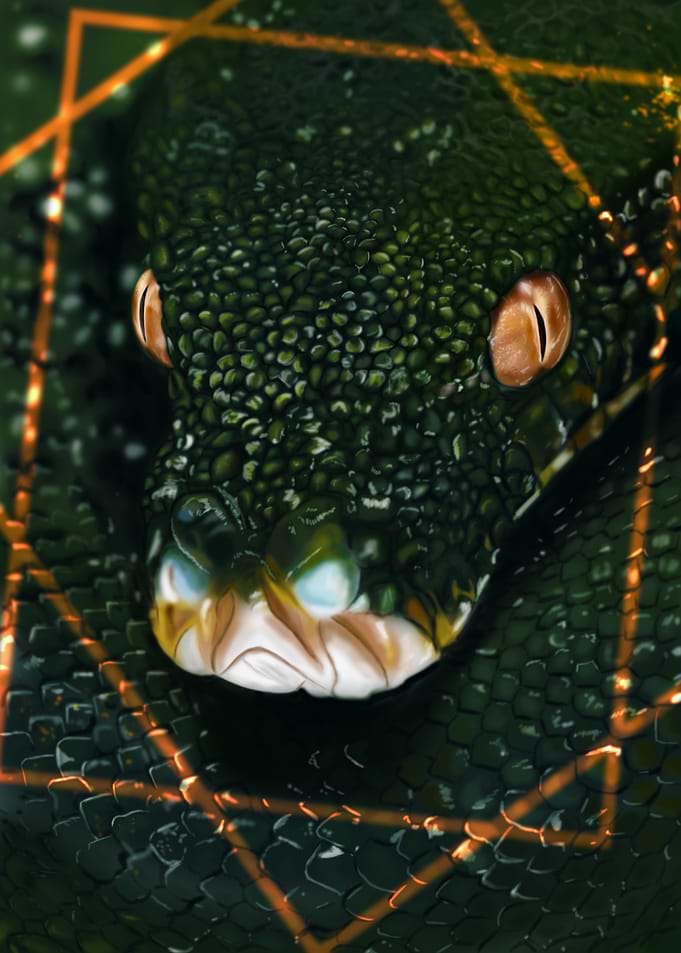 Green Python