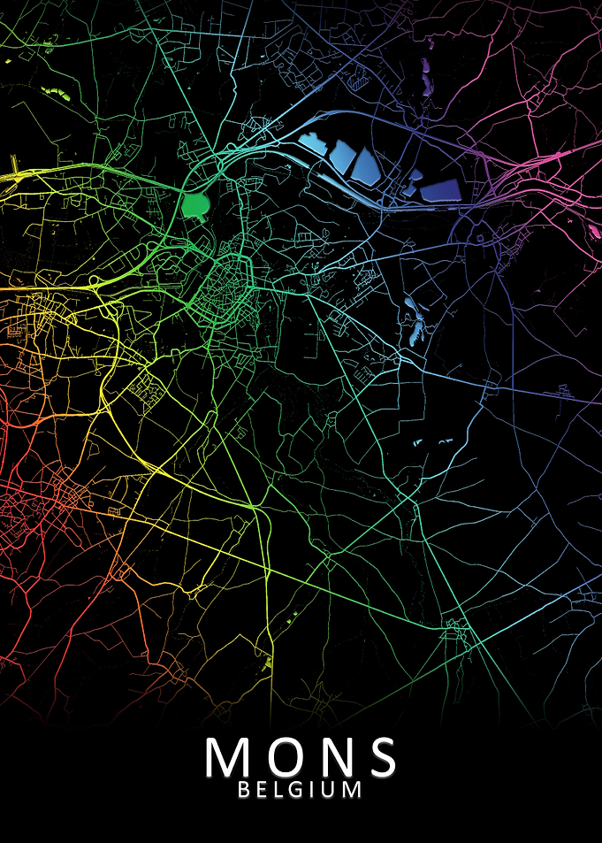 Mons Belgium City Map