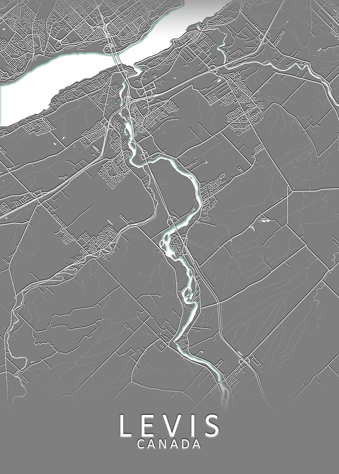 Levis Canada City Map