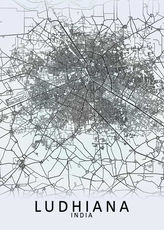 Ludhiana India City Map
