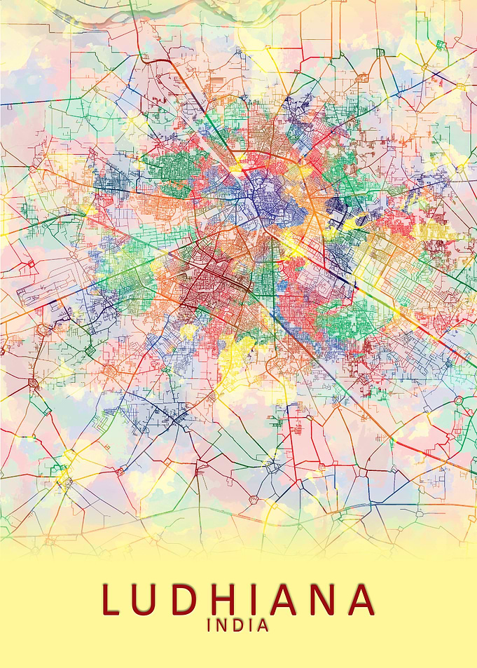 Ludhiana India City Map