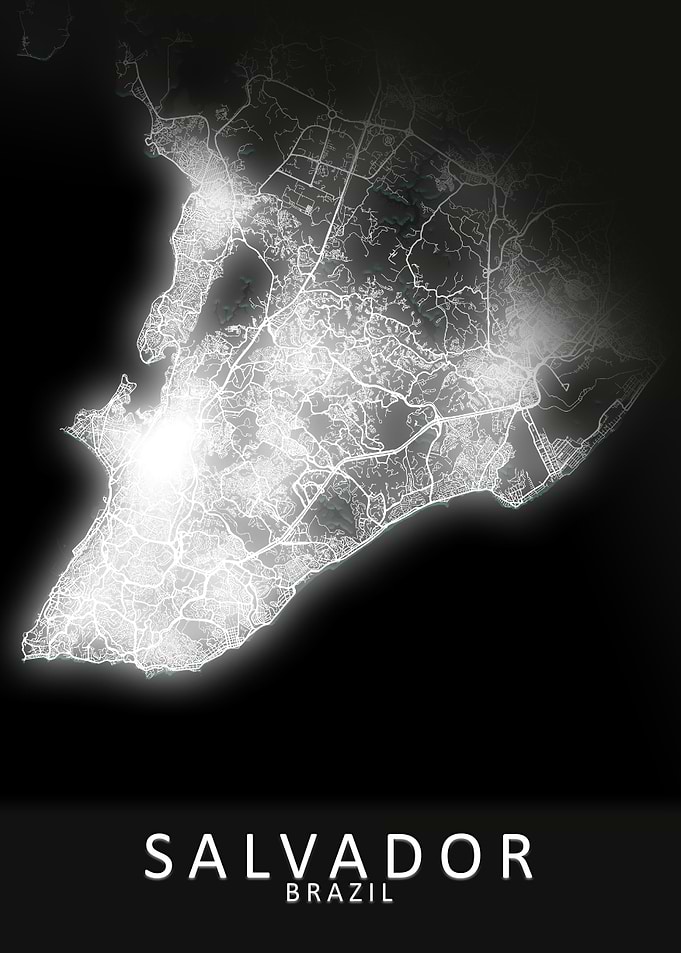 Salvador Brazil City Map