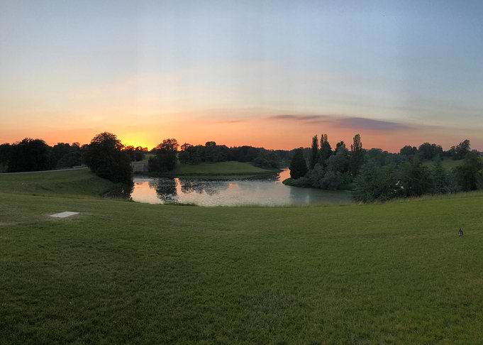 Sunset over a Lake