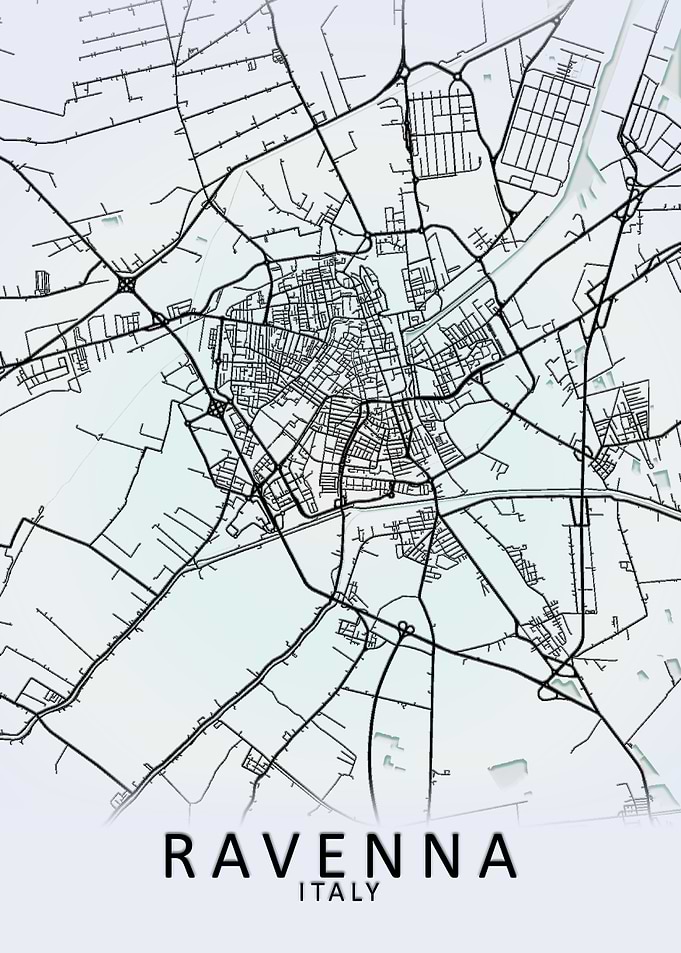 Ravenna Italy City Map