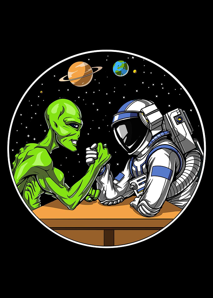Space Alien Arm Wrestling