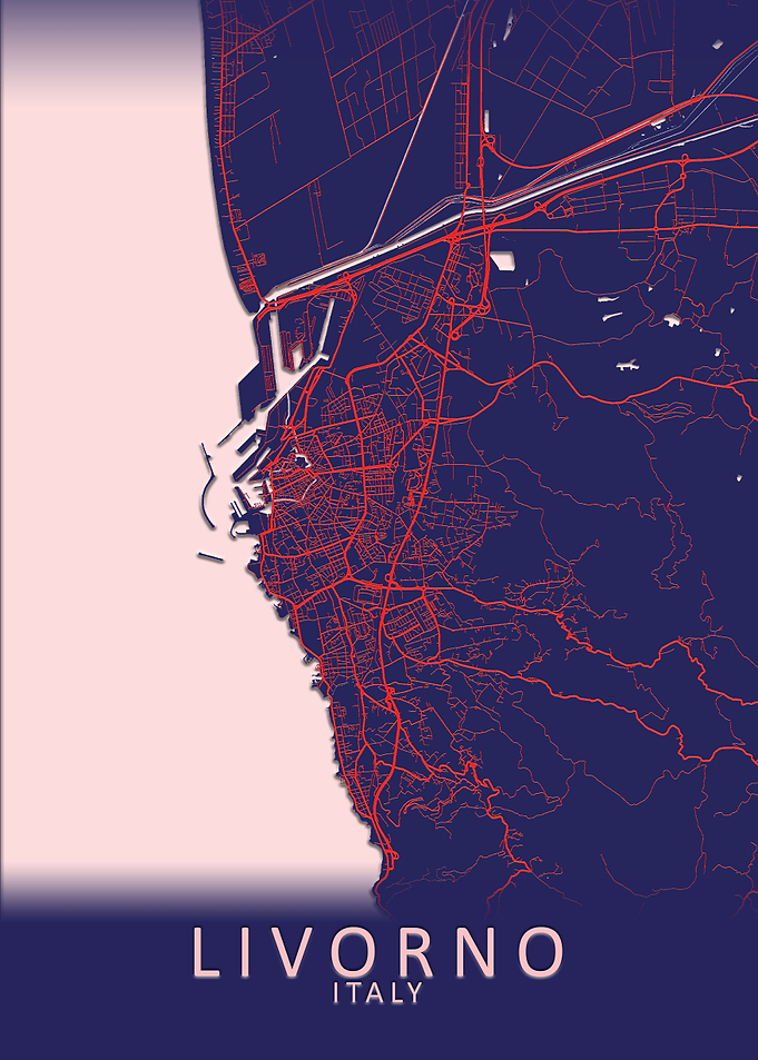 Livorno Italy City Map