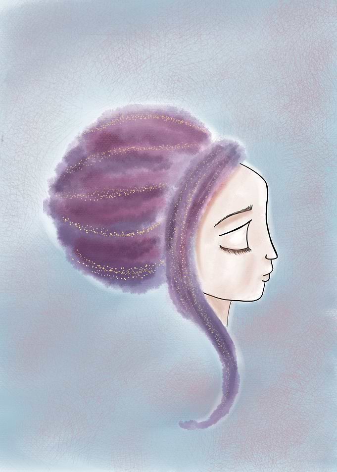 Violet girl profile