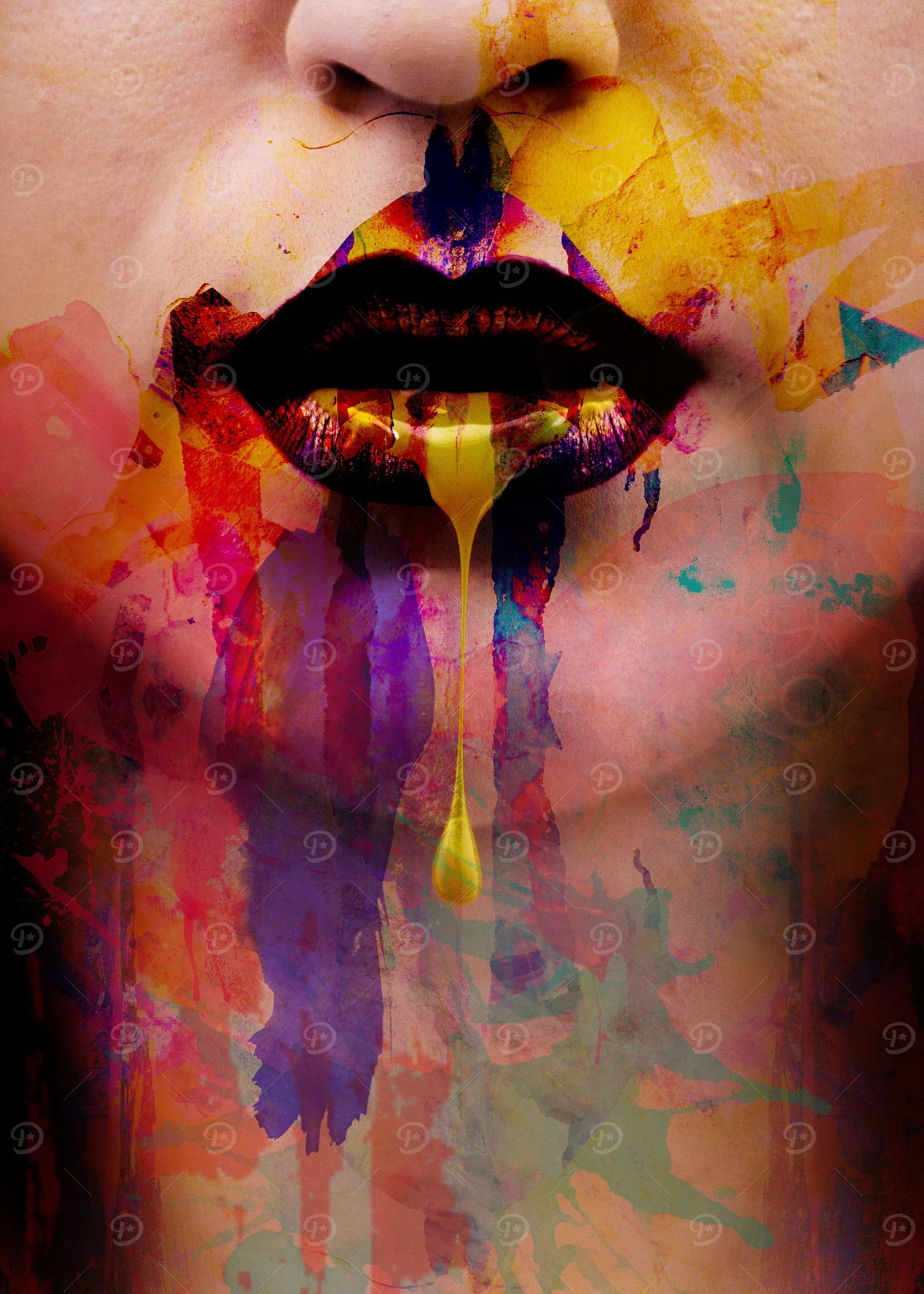 Woman with Lipstick