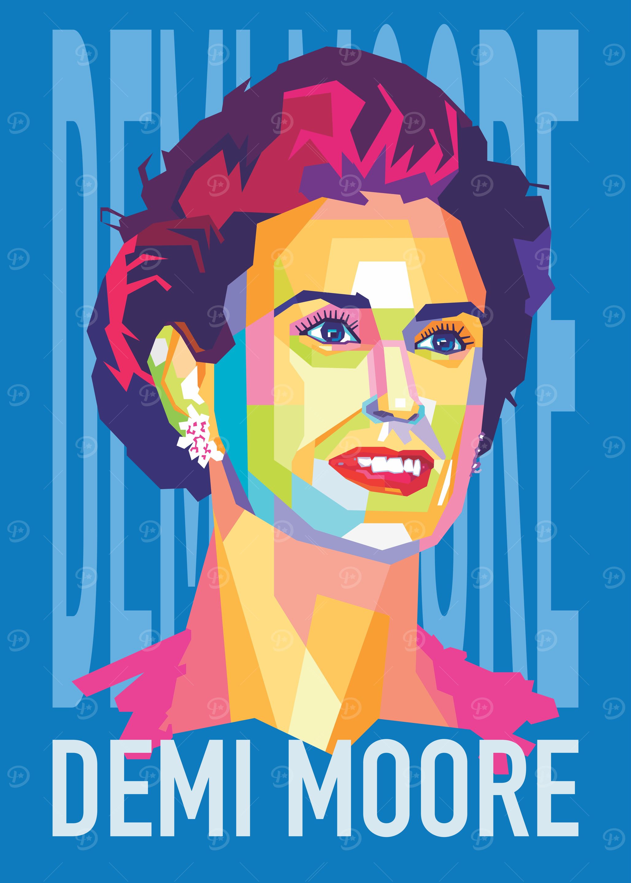 Demi Moore in Pop Art