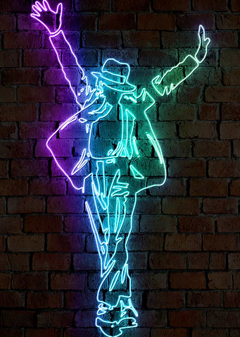 MJ neon art
