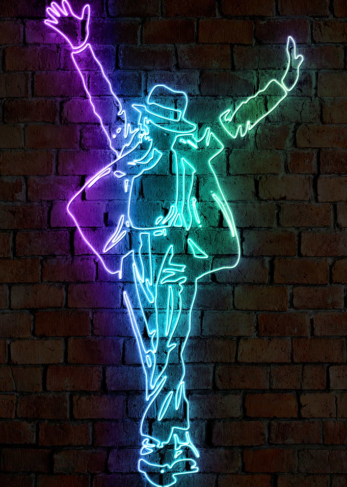 MJ neon art
