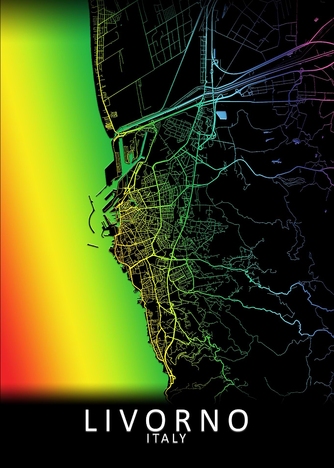 Livorno Italy City Map