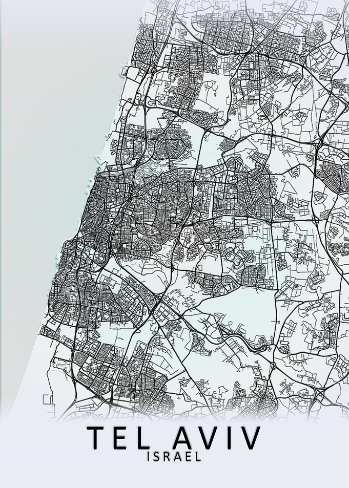 Tel Aviv Israel City Map