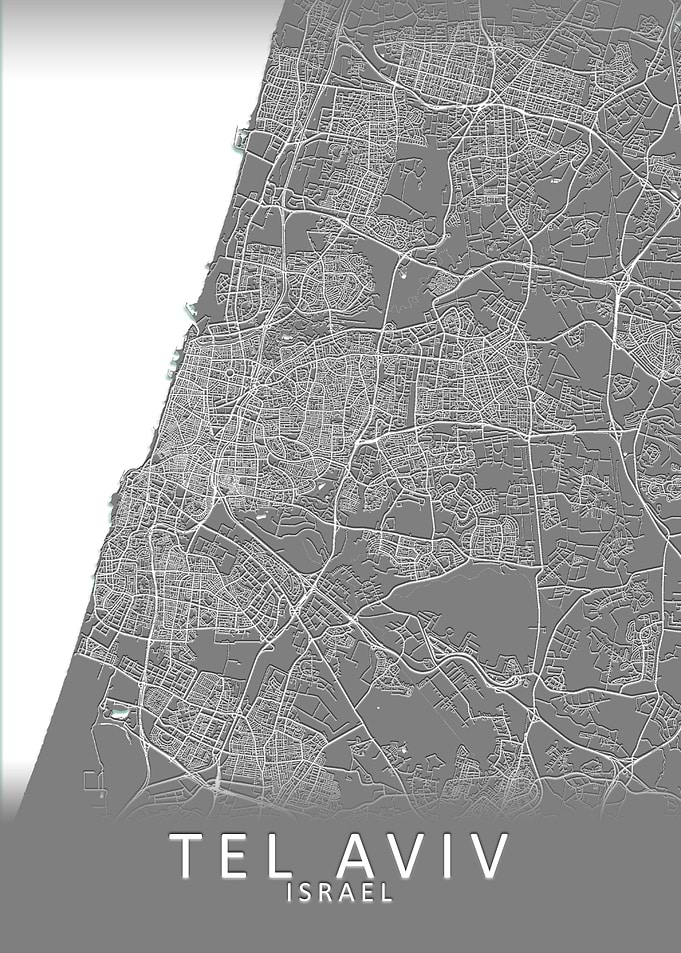 Tel Aviv Israel City Map