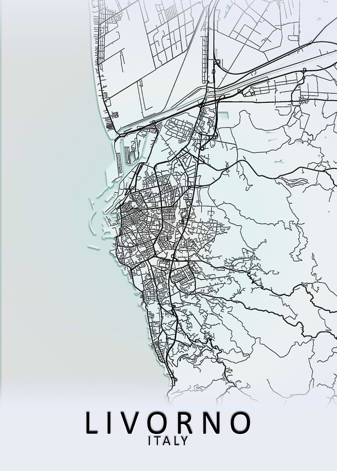 Livorno Italy City Map