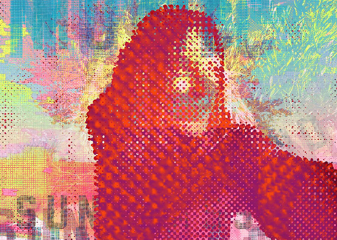 Selfie tramado para color