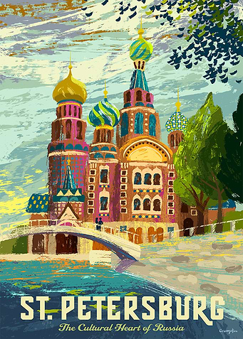 St Petersburg Poster