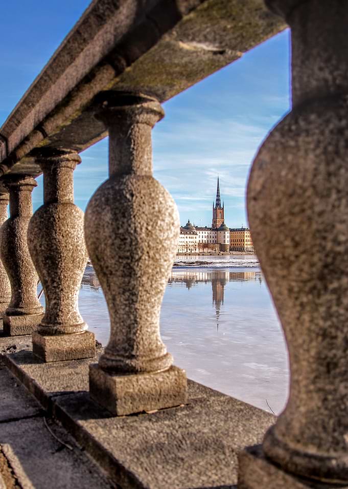 Through the pillars