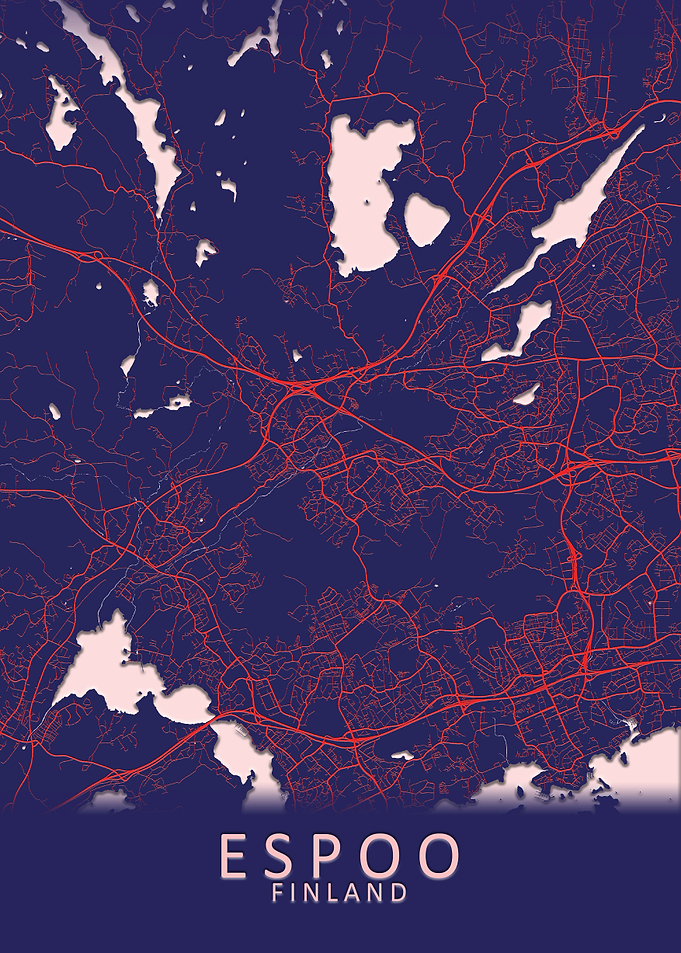 Espoo Finland City Map