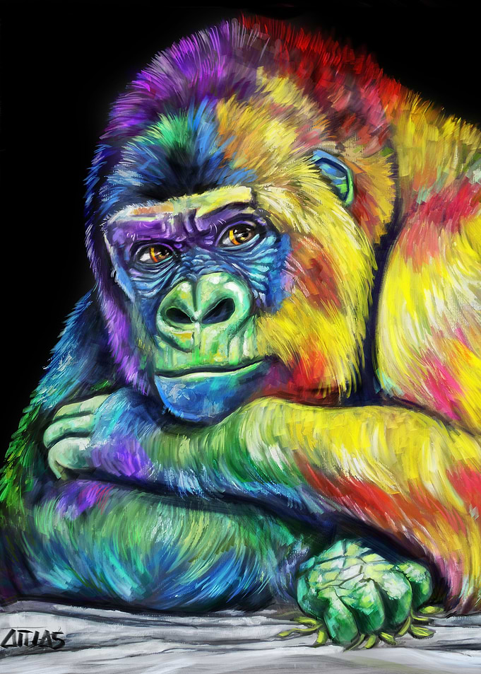 GORILLE couleur