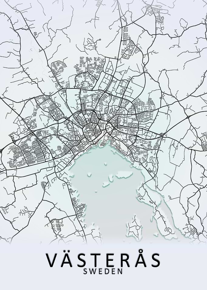 Vasteras Sweden City Map