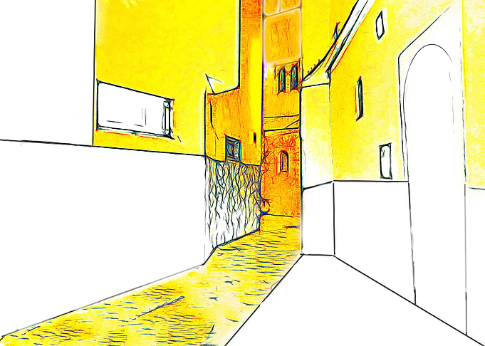 Ancient ruins Yellow