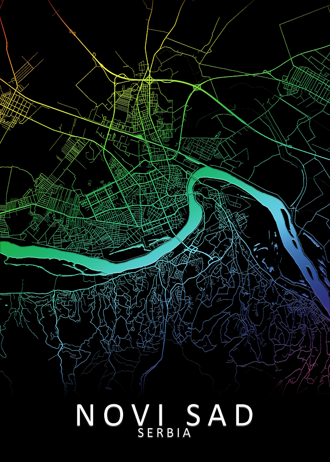 Novi Sad Serbia City Map