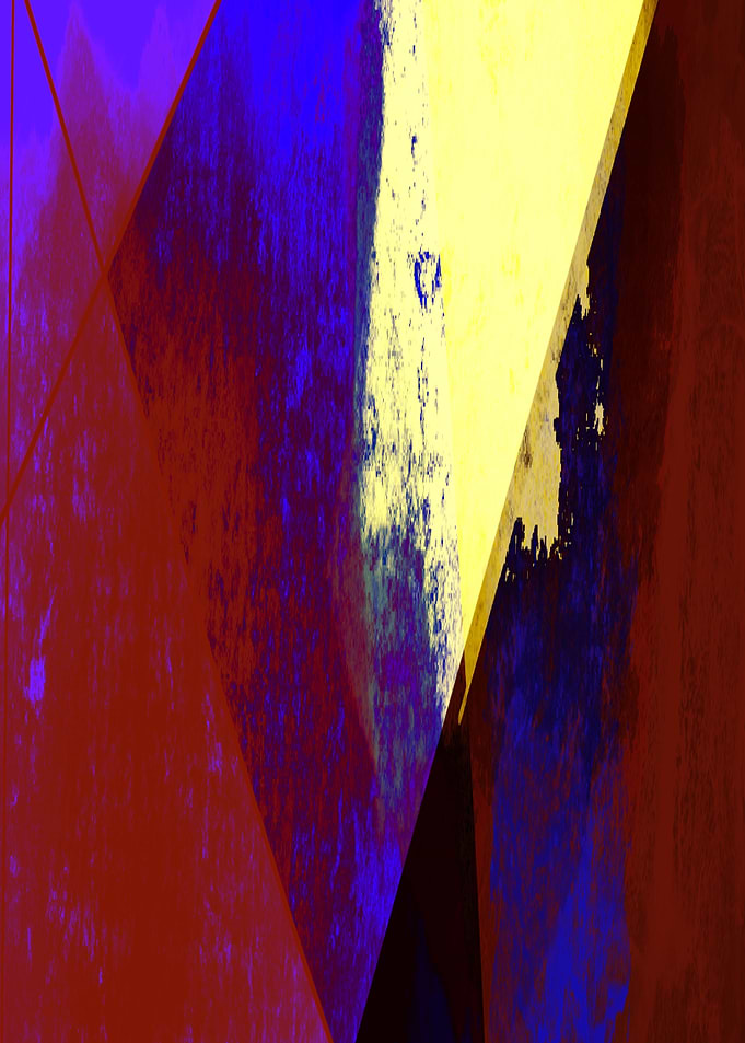 Abstract Blue Wall