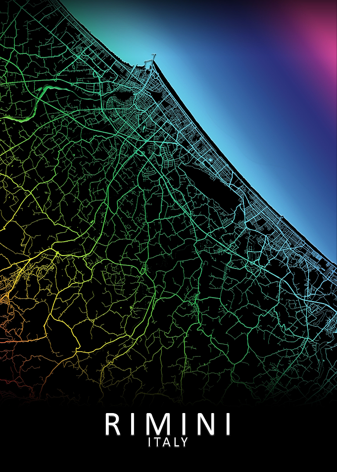 Rimini Italy City Map