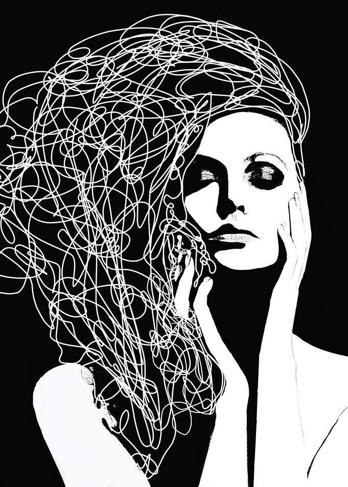 Female Portrait Drawing 1