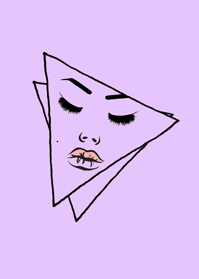 Beauty Arty Geometric Girl