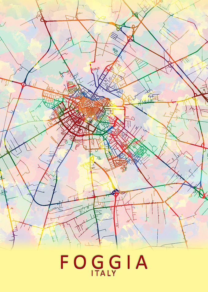 Foggia Italy City Map