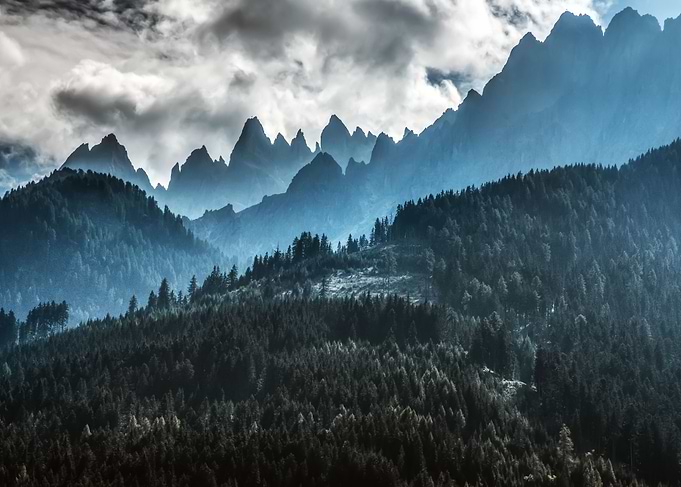 Alps in the morning