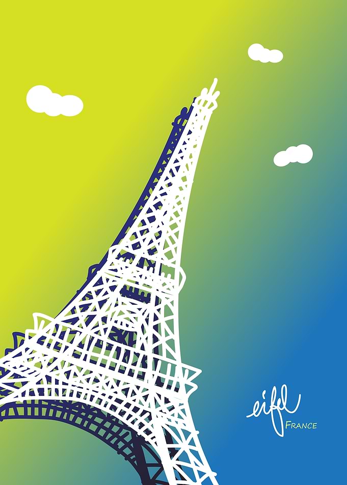 eifel france in summer