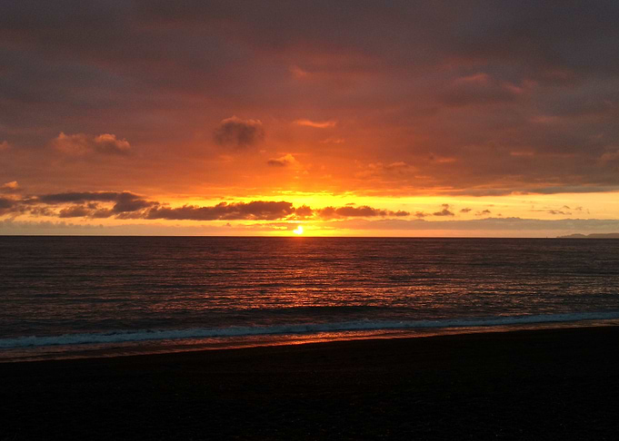 Sunset at the sea