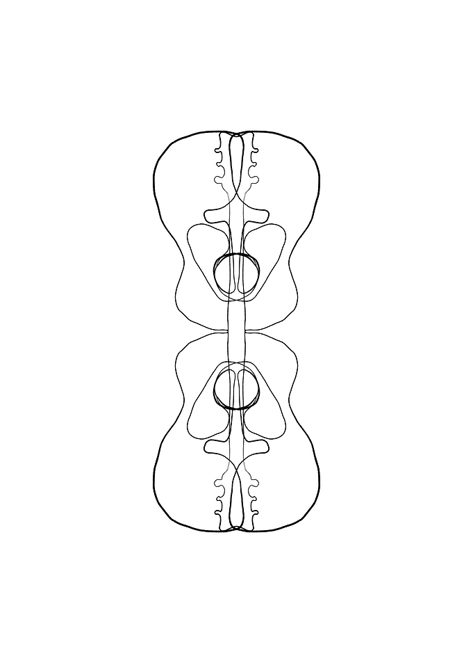 Abstract Guitar Mirror