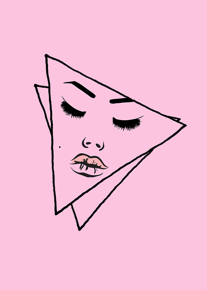 Beauty Arty Geometric Girl
