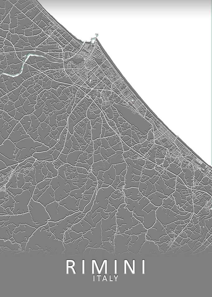 Rimini Italy City Map