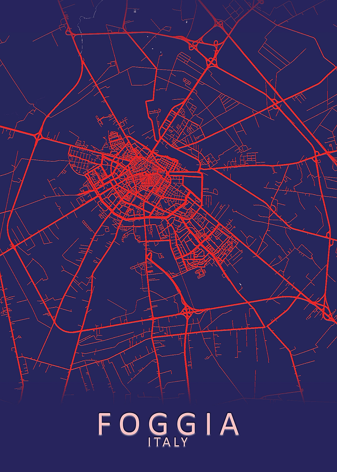 Foggia Italy City Map