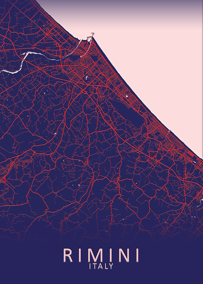 Rimini Italy City Map