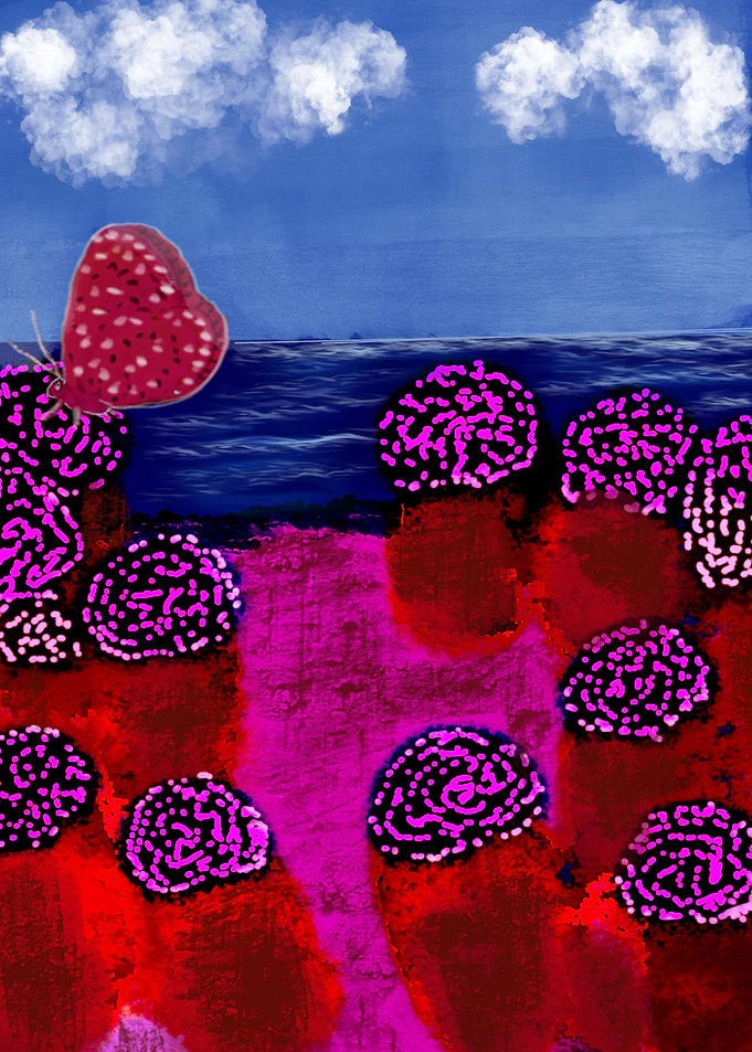 Abstract Flora Print