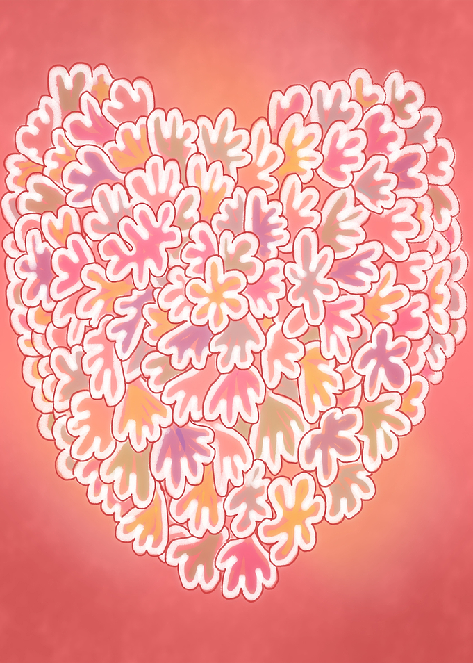 Floral Heart Doodles