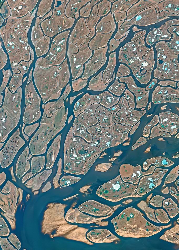 Lena Delta Satellite Image