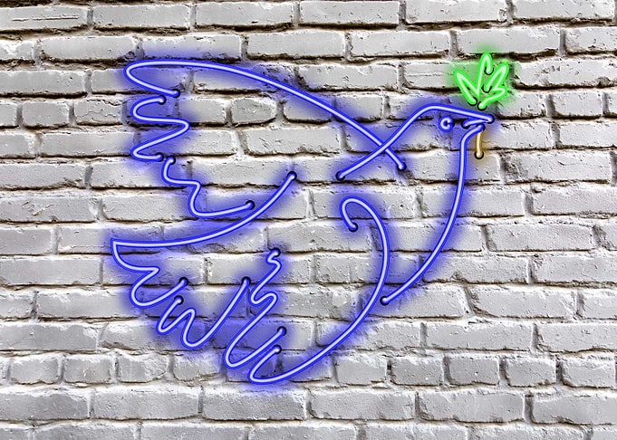 Peace Pigeon Brick Hommage