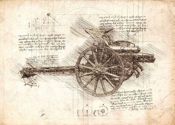 Cannon da vinci sketch