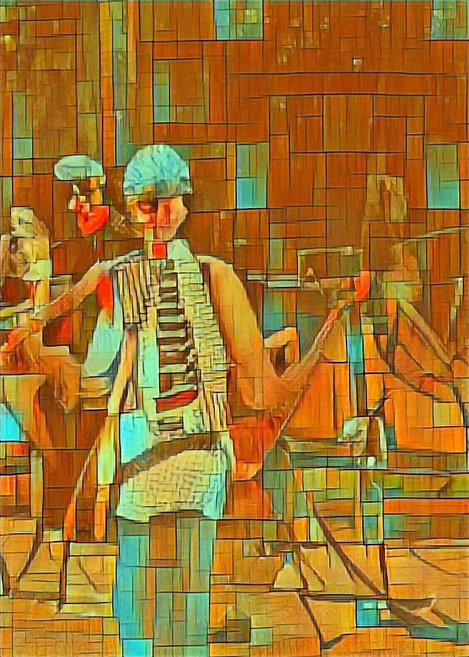 the accordion player