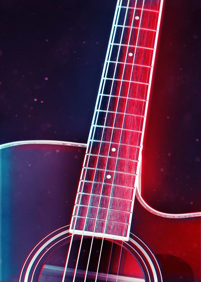 Neon Guitar 5