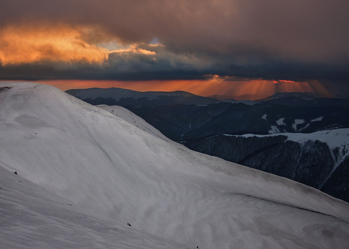 Late mountains evening