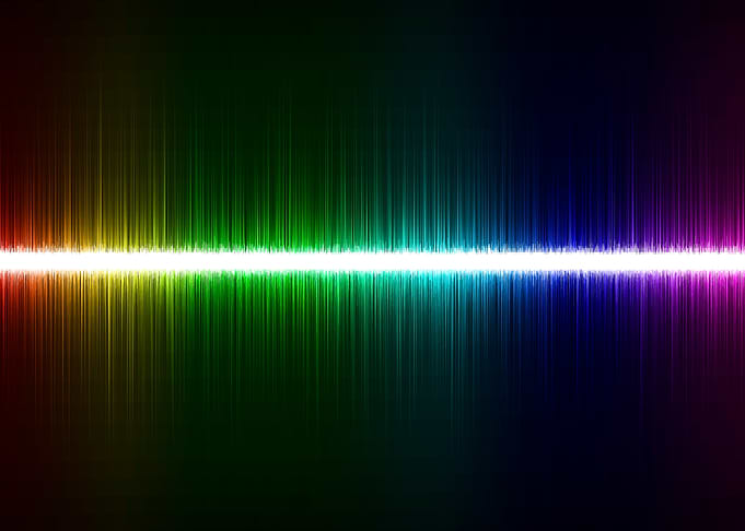 Colorful sound wave