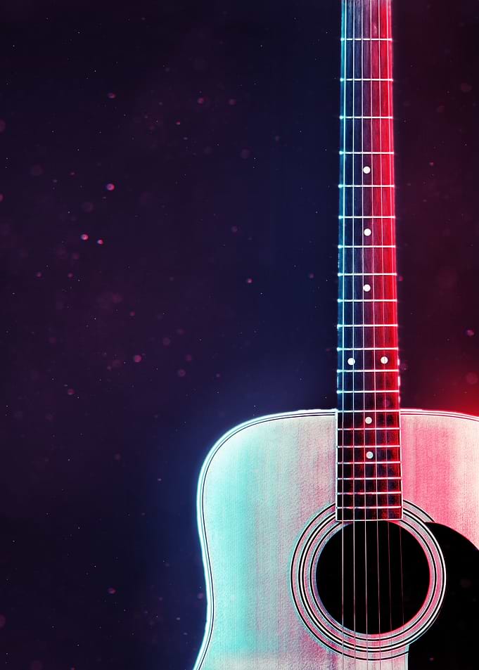 Neon Guitar 4